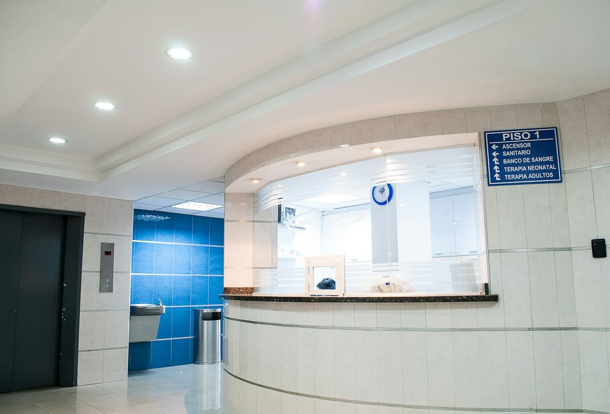 Recepción de un consultorio médico